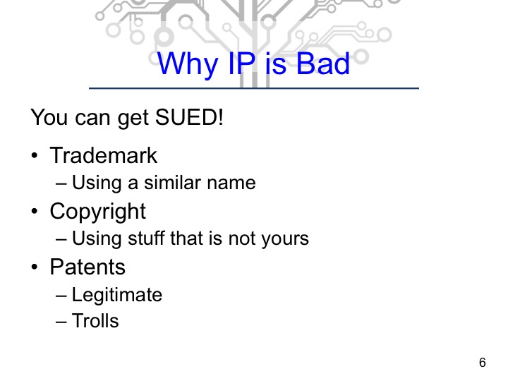 Why is Intellectual Property (IP) is Bad for Start-Up Companies